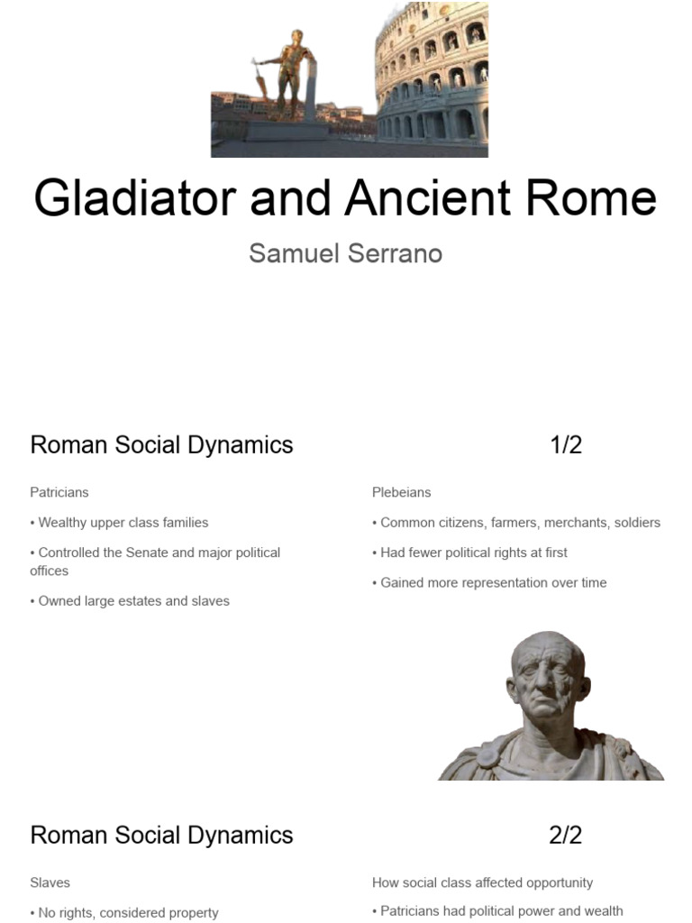 Gladiator and Ancient Rome | PDF