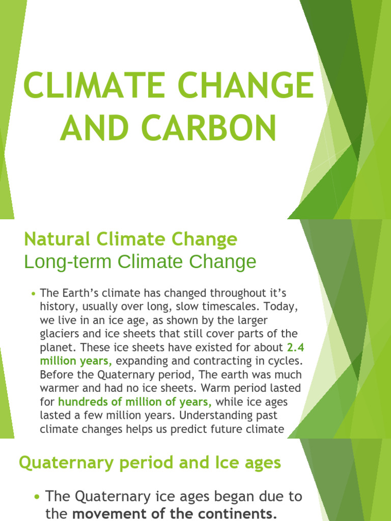 Climate Change and Carbon Final | PDF | Ice Age | Climate Change