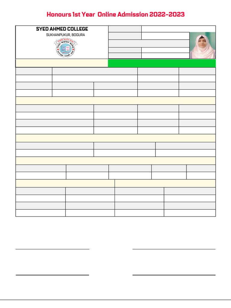 Student Form | PDF