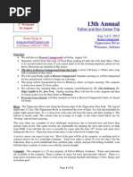 13th Annual Father & Son Canoe Trip