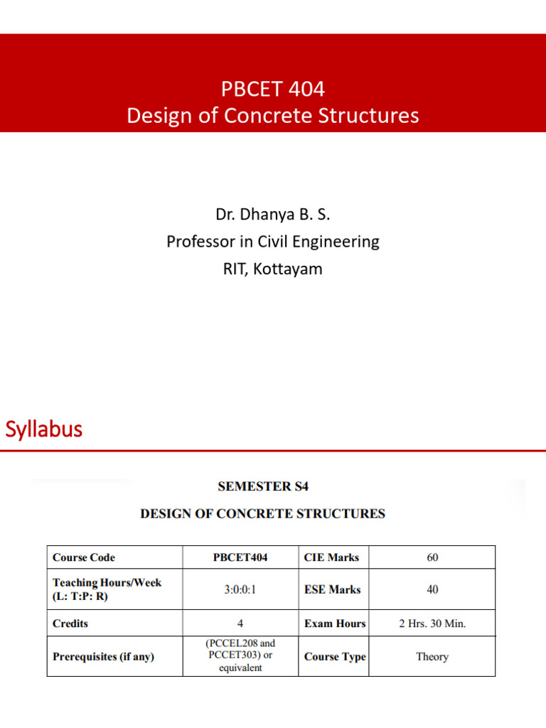 PBCET404 DCS S4 CE - Column Design - Part 1 | PDF | Applied And ...