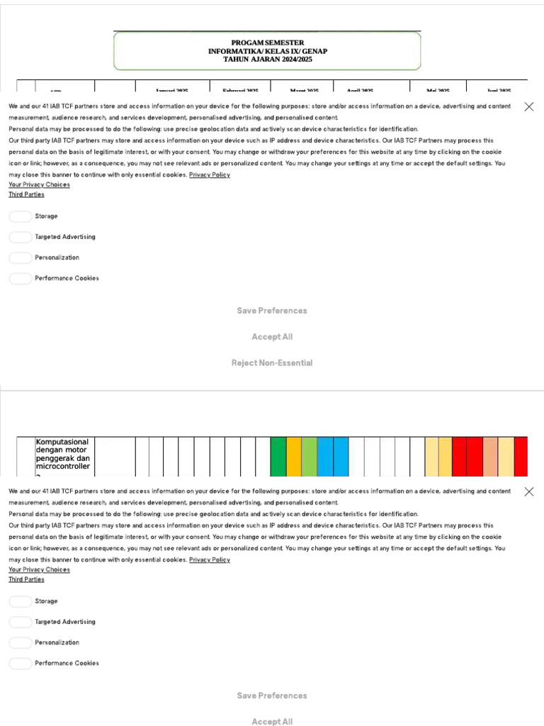 Promes Kelas 9 | PDF