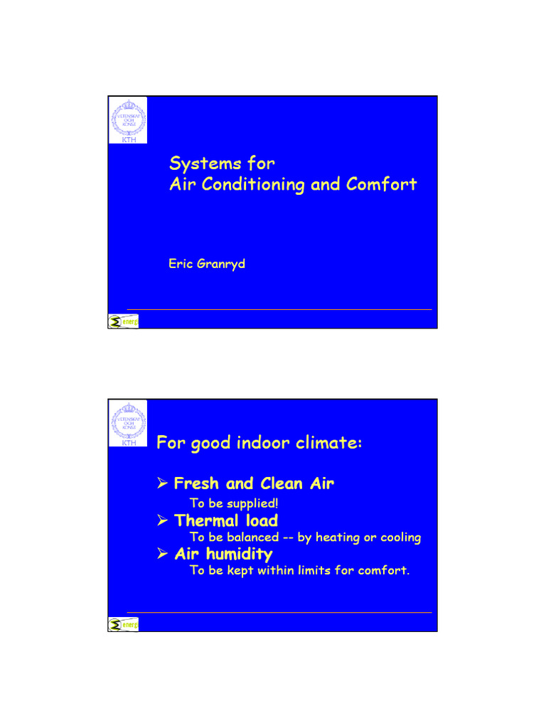 Air Conditioning Systems | PDF | Air Conditioning | Humidity