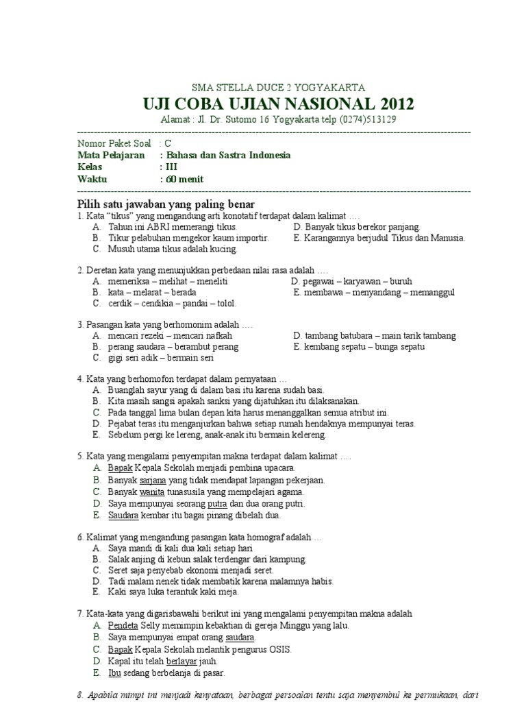 Paket C Persiapan Un Ipa Ips 08