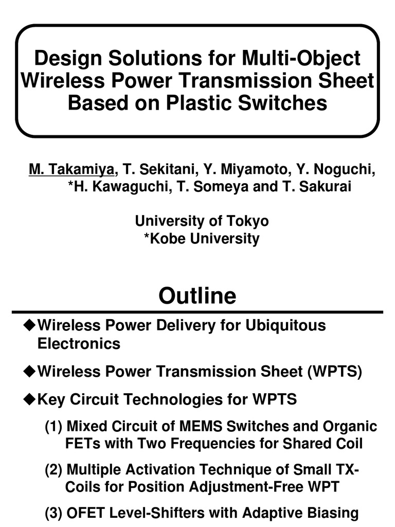 Wireless Power Transfer 2007 - 3 - Slide | PDF | Amplifier | Field ...