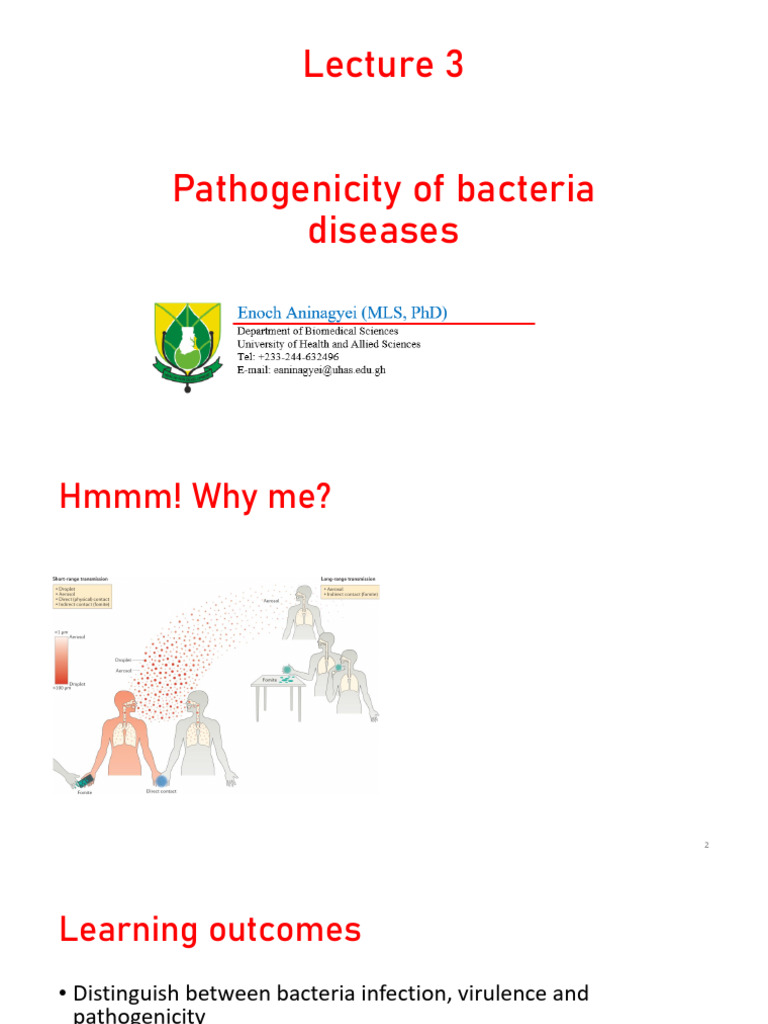 Lecture 3 - Pathogenicity of Bacteria | PDF | Bacteria | Immune System
