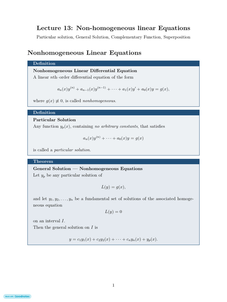Lecture 13 (1) | PDF | Linearity | Mathematics