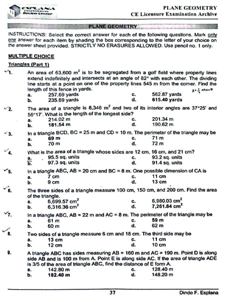 (3) Plane Geometry - Esplana | PDF
