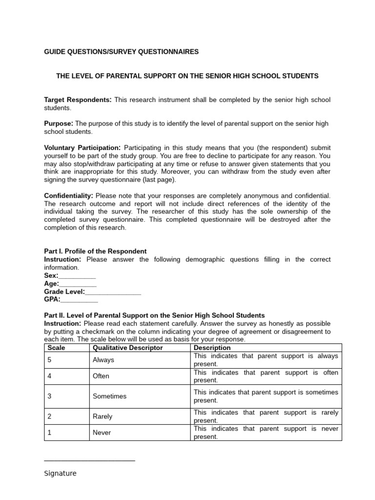 Survey Questionnaire Jomel | PDF | Questionnaire