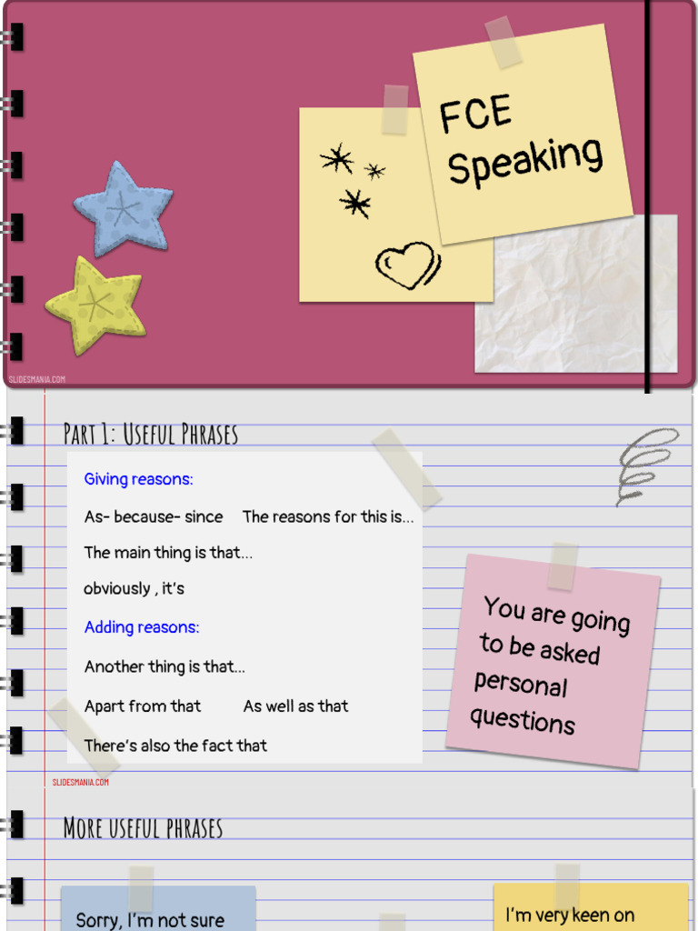 FCE Speaking | PDF
