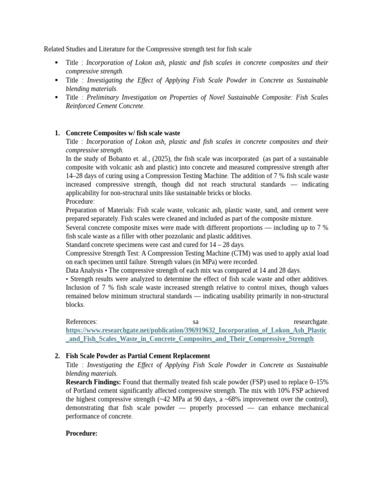 compressive strength rrl | PDF | Concrete | Strength Of Materials