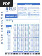 Multiple Choice Answer Sheet Template | PDF | Multiple Choice | Tests