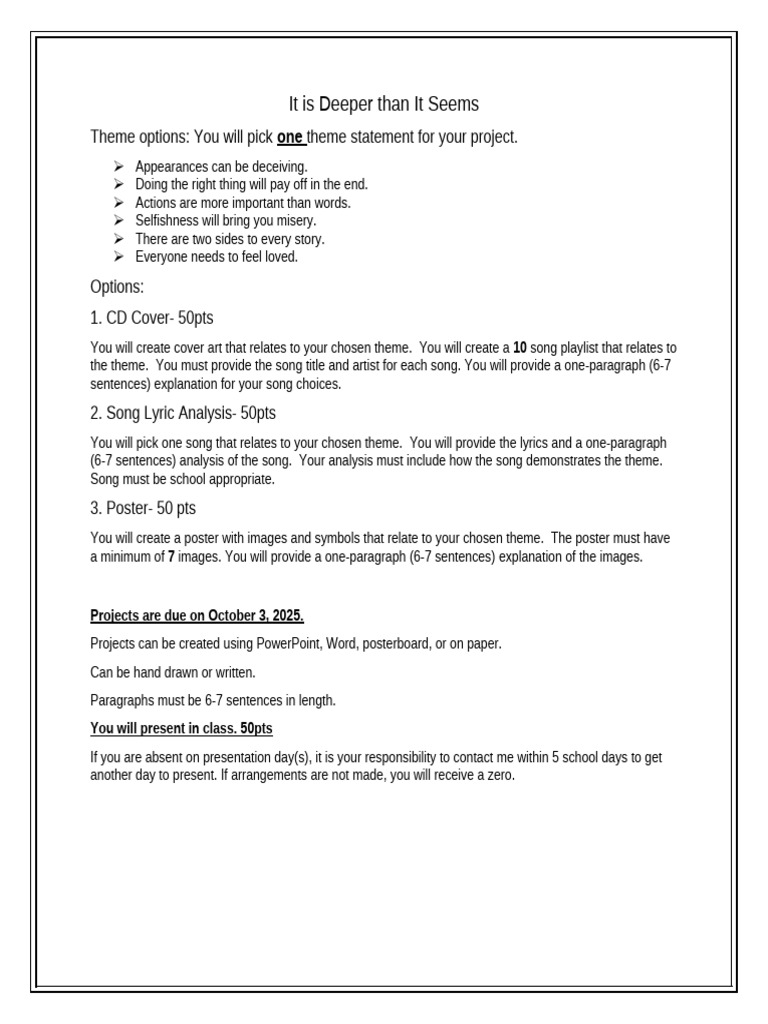 Theme Project | PDF