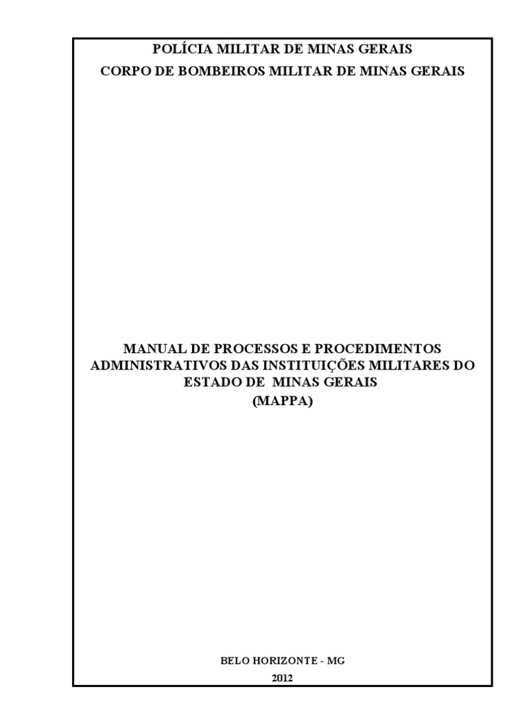 Manual de Processos Administrativos PMMG | PDF | Julgamentos | Governo