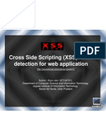 Cross Side Scripting (XSS) Attack: Detection For Web Application