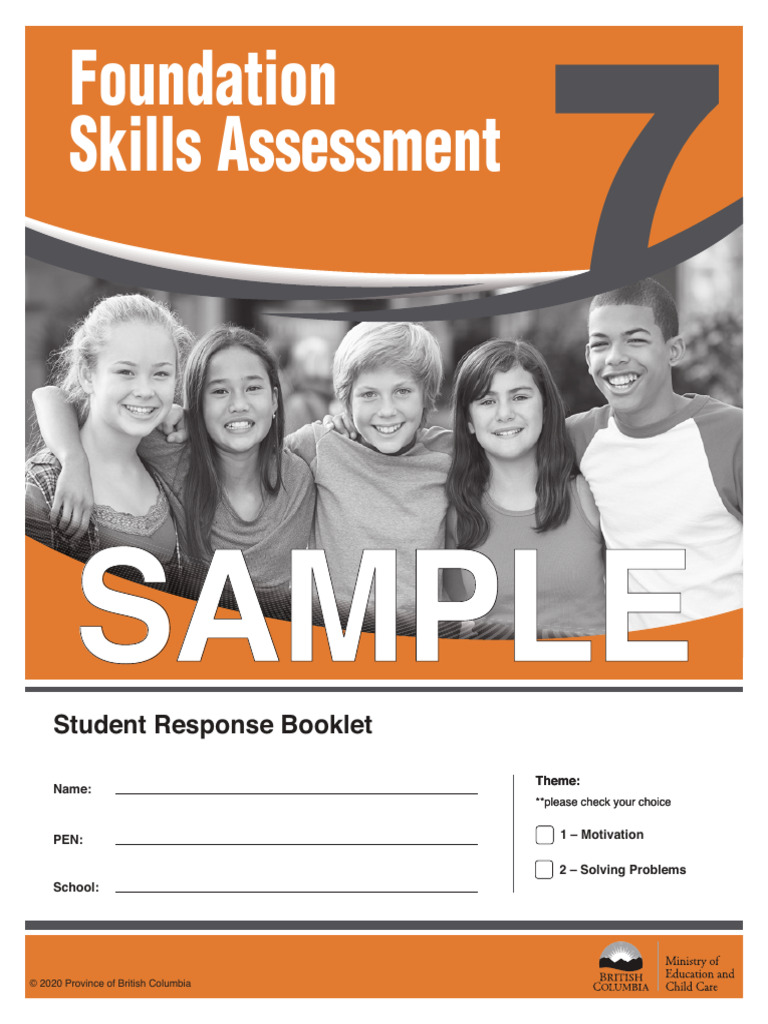 Gr7 Fsa Sample Response Booklet | PDF | Water