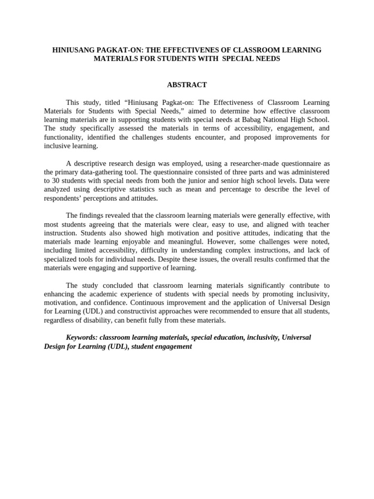 Group 1 Imrad | PDF | Constructivism (Philosophy Of Education ...