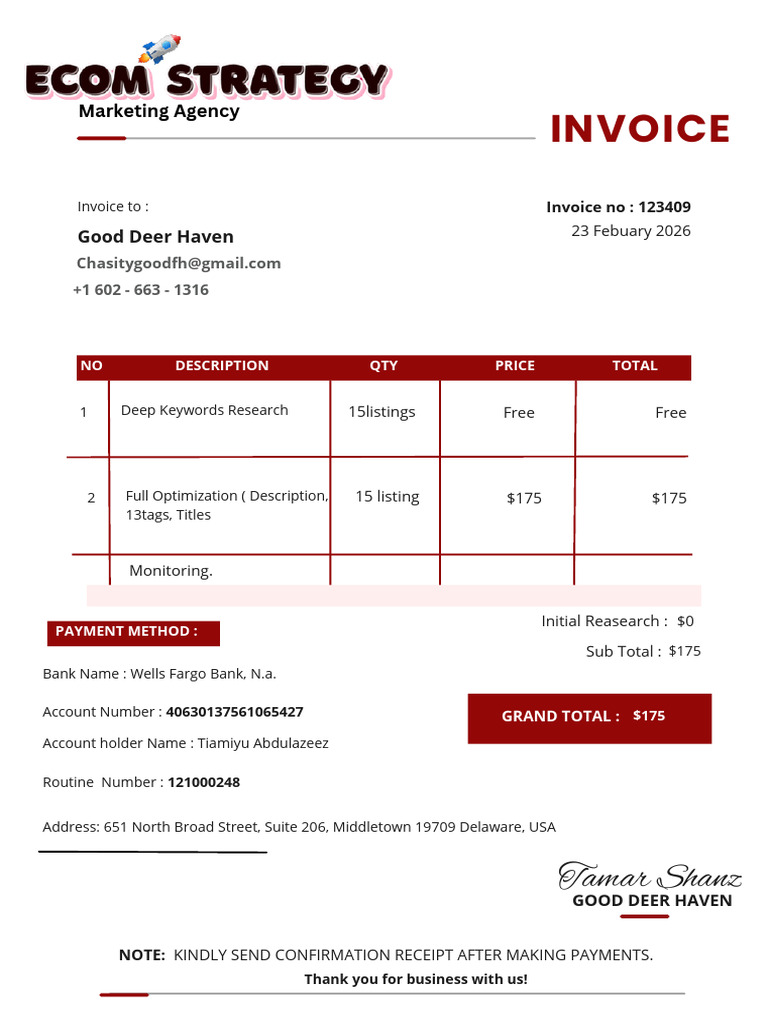 Payment Invoice | PDF