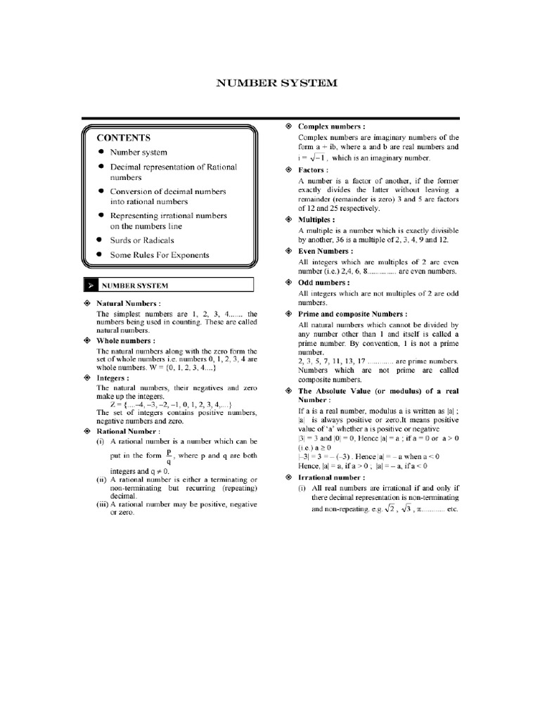 Intro to Numbers | PDF