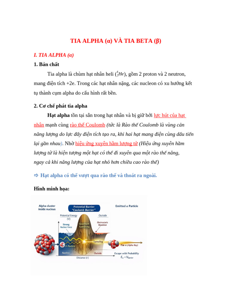 Tia Alpha Và Beta | PDF
