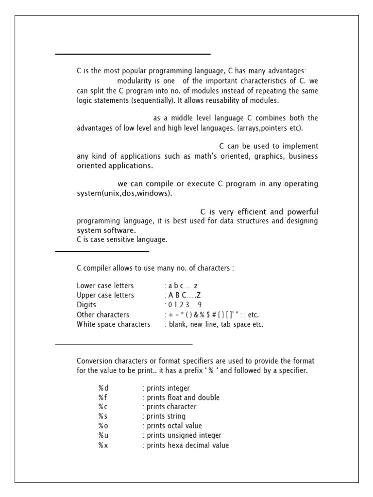 Advanced C Programming Features | PDF | Control Flow | Data Type
