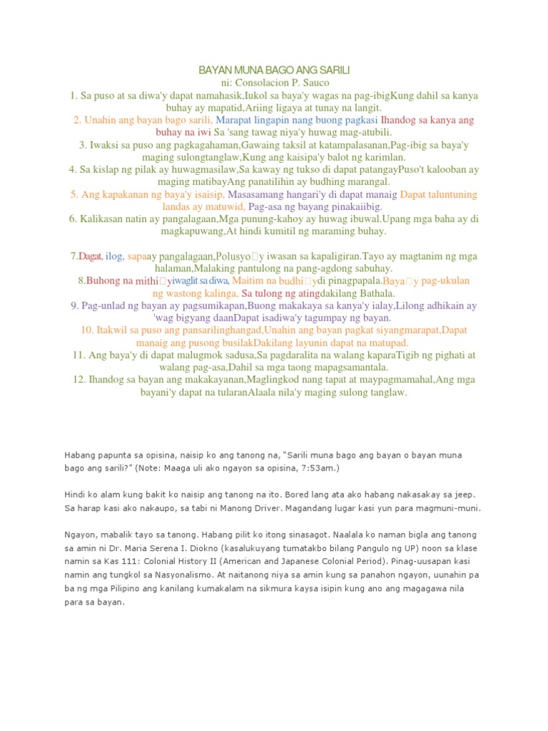 Bayan muna by lapis reaction paper picture