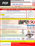 No Jewelry Policy for Workplace Safety | PDF