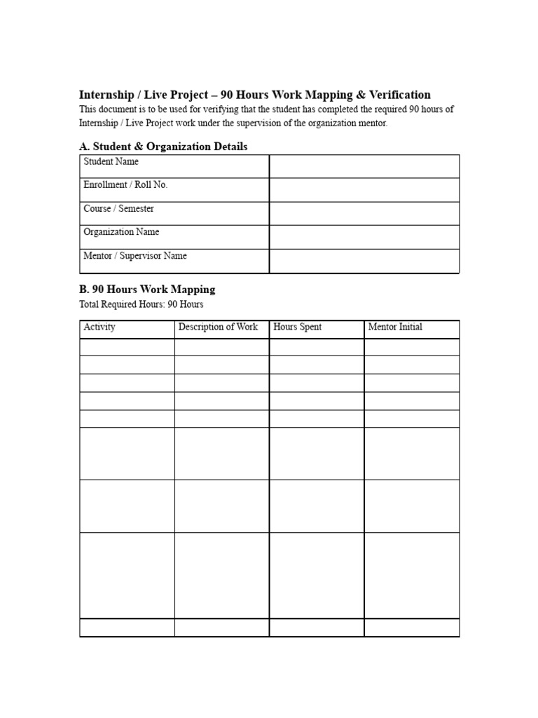 Mentor Form | PDF