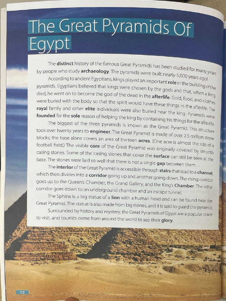 The Great Pyramids Reading Comp | PDF