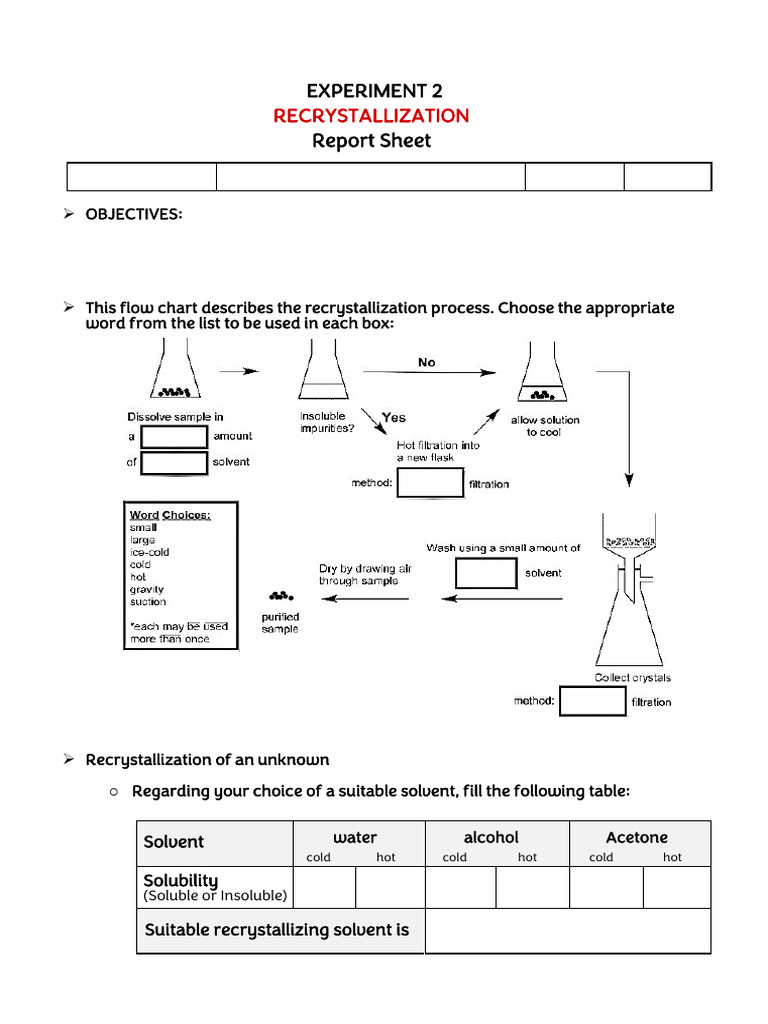 EXPERIMENT 2 Report Sheet 1 | PDF