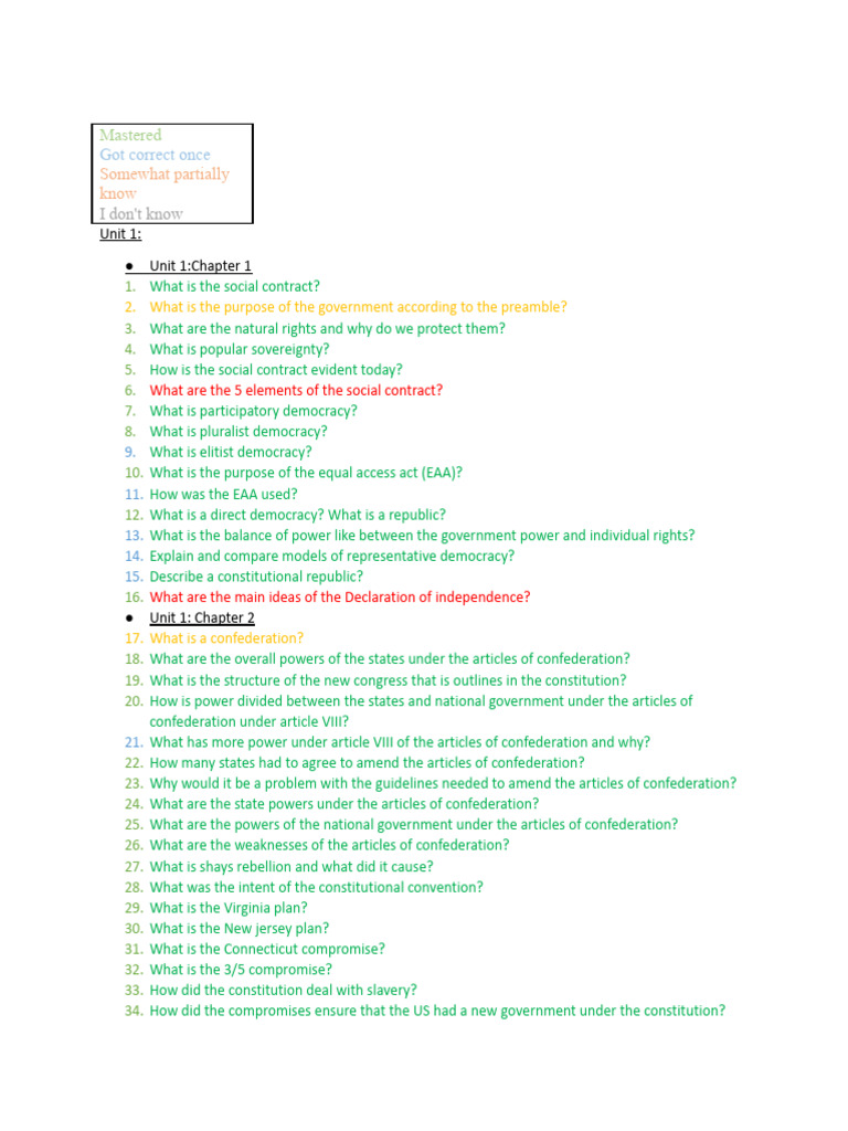 AP Government, Study Questions | PDF | Opinion Poll | Federal Reserve