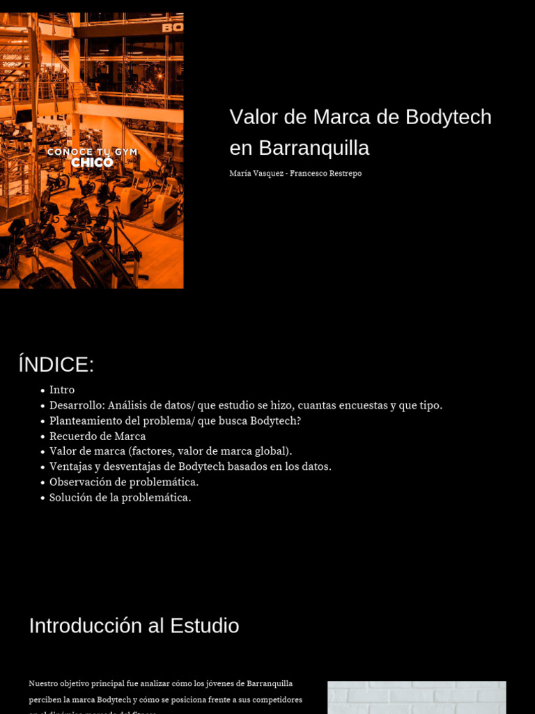 Valor de Marca Bodytech PDF | PDF | Metodología de encuesta | Marca