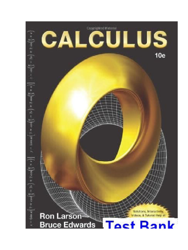 Calculus 10th Edition Larson Test Bank | PDF