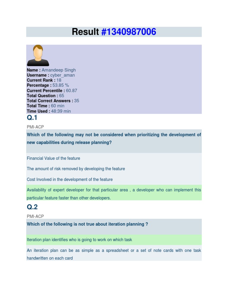 65 Qs With Ans | PDF | Agile Software Development | Scrum (Software ...