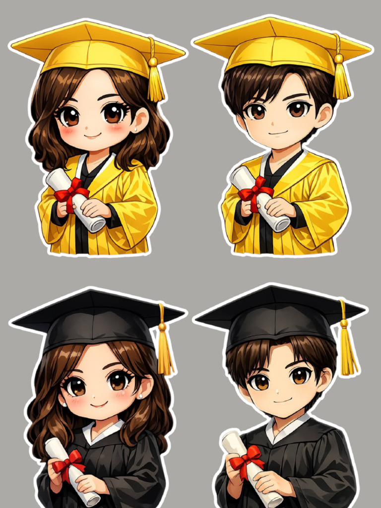 Graduation Topper For Bouquet Layout On A4 | PDF