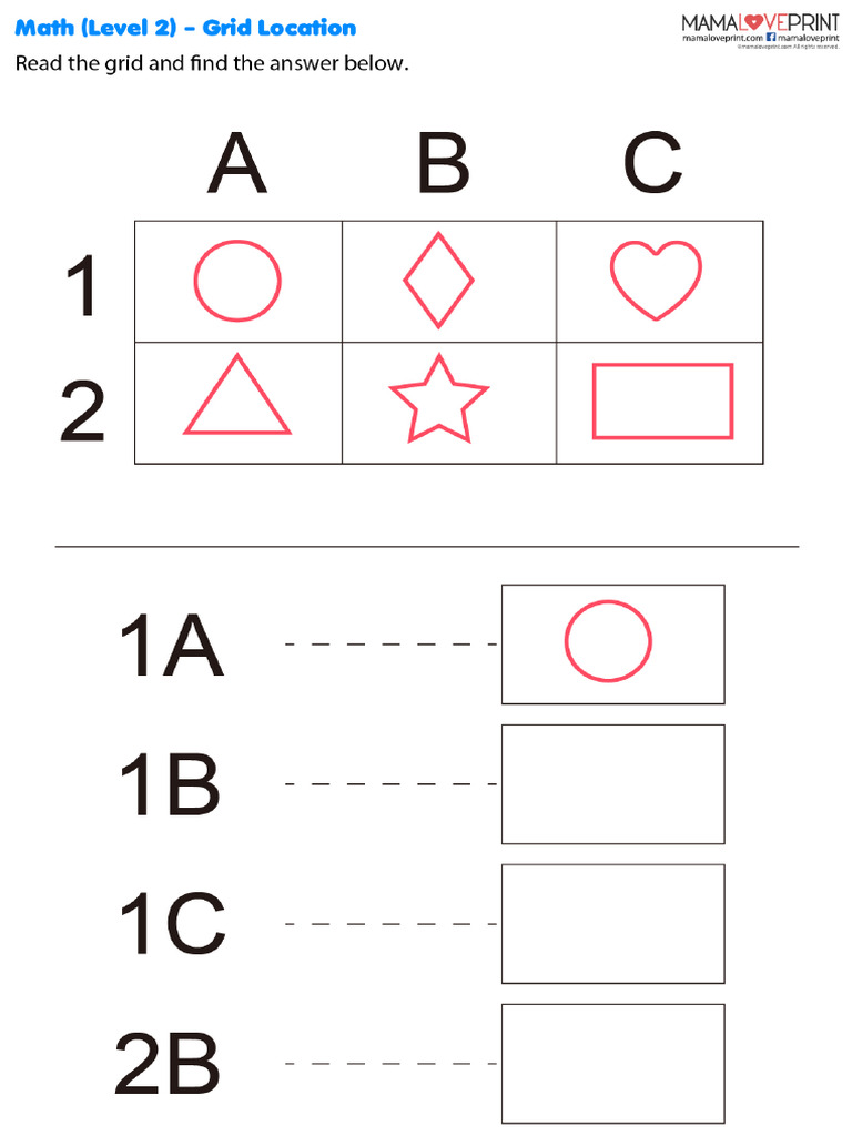 Mamaloveprint Math Logic Grid Lv2 | PDF