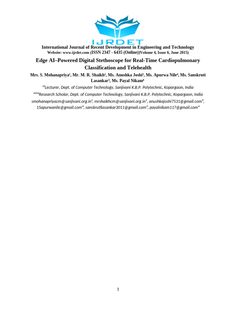 Ijrdet Paper Template | PDF