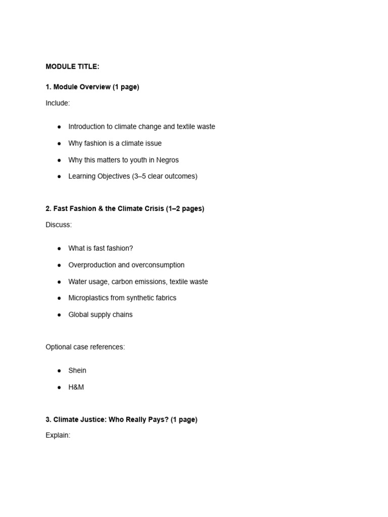 Rewear Module Template | PDF | Sewing | Textiles