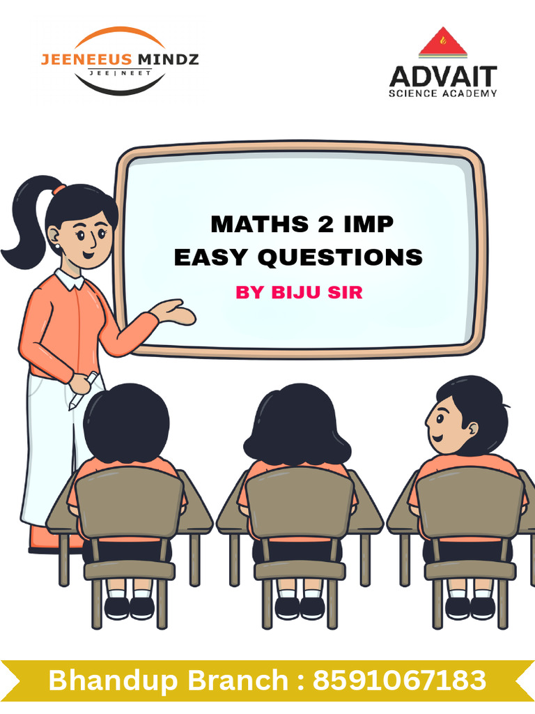 Maths 2 Imp Sheet | PDF