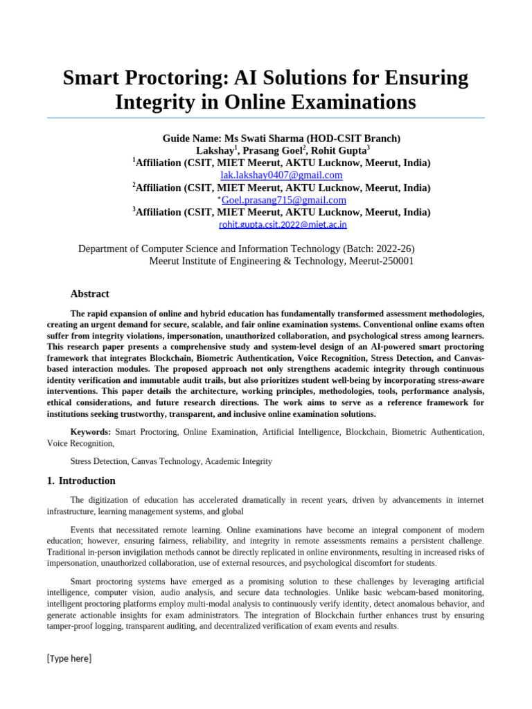 Final Main Paper Springer | PDF | Biometrics | Accuracy And Precision