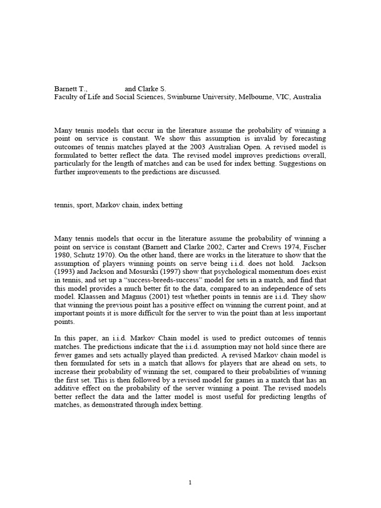 2006 Developing A Model That Reflects Outcomes | PDF | Prediction ...