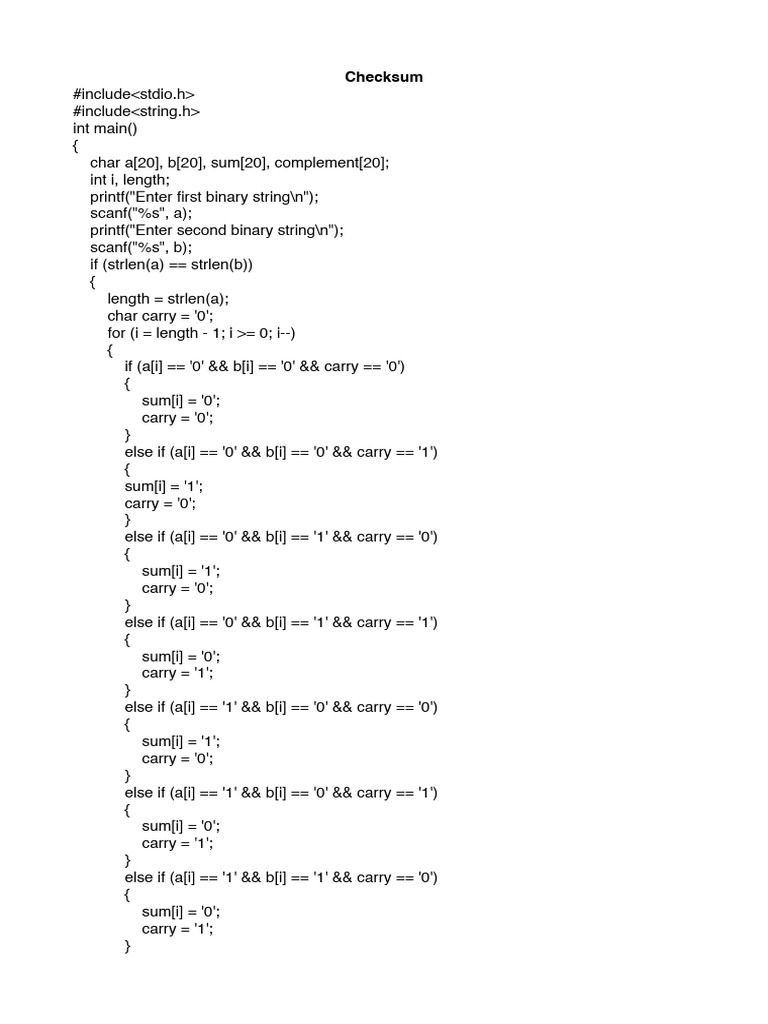 Checksum, CRC | PDF