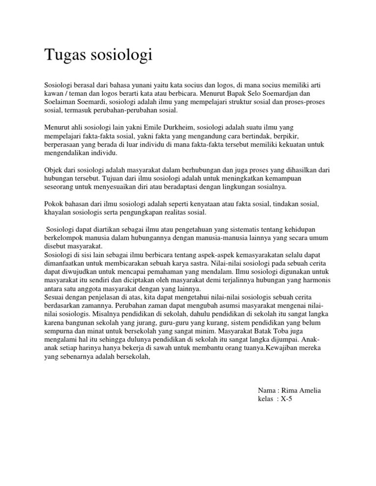 Sosiologi iBerasali iDarii Bahasa Yunani iYaitui iKatai Socius Dan Sosiologi iBerasali iDarii Bahasa Yunani iYaitui iKatai Socius Dan