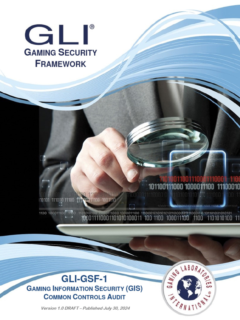 GLI GSF 1 v1.0 Gaming Information Security GIS Common Controls Audit ...