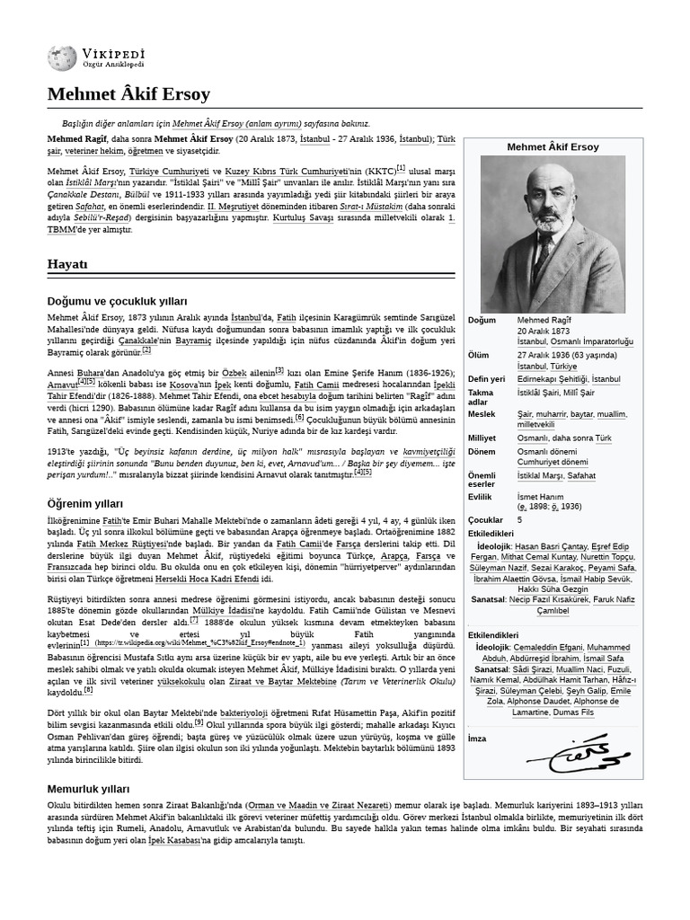 Mehmet Âkif Ersoy | PDF