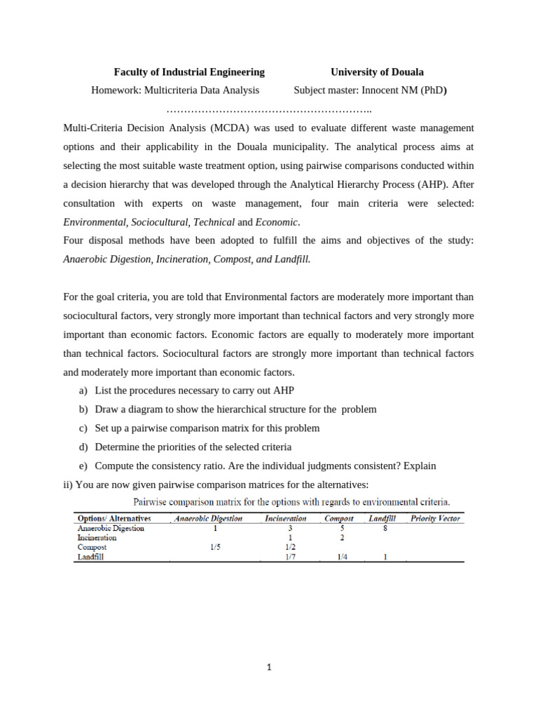 Assignment2 MCDA | PDF | Applied Mathematics