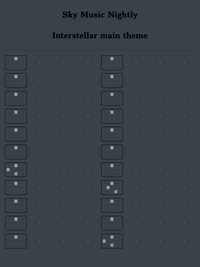 Interstellar Main Theme | PDF