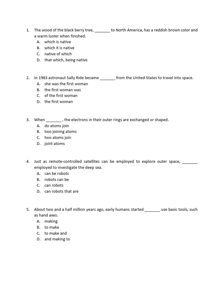 Soal Structure TOEFL 3 12 | PDF