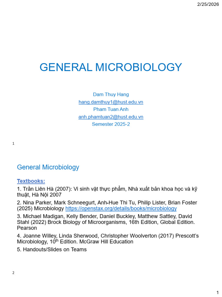 Introduction To General Microbiology - 20251 | PDF | Microscopy ...