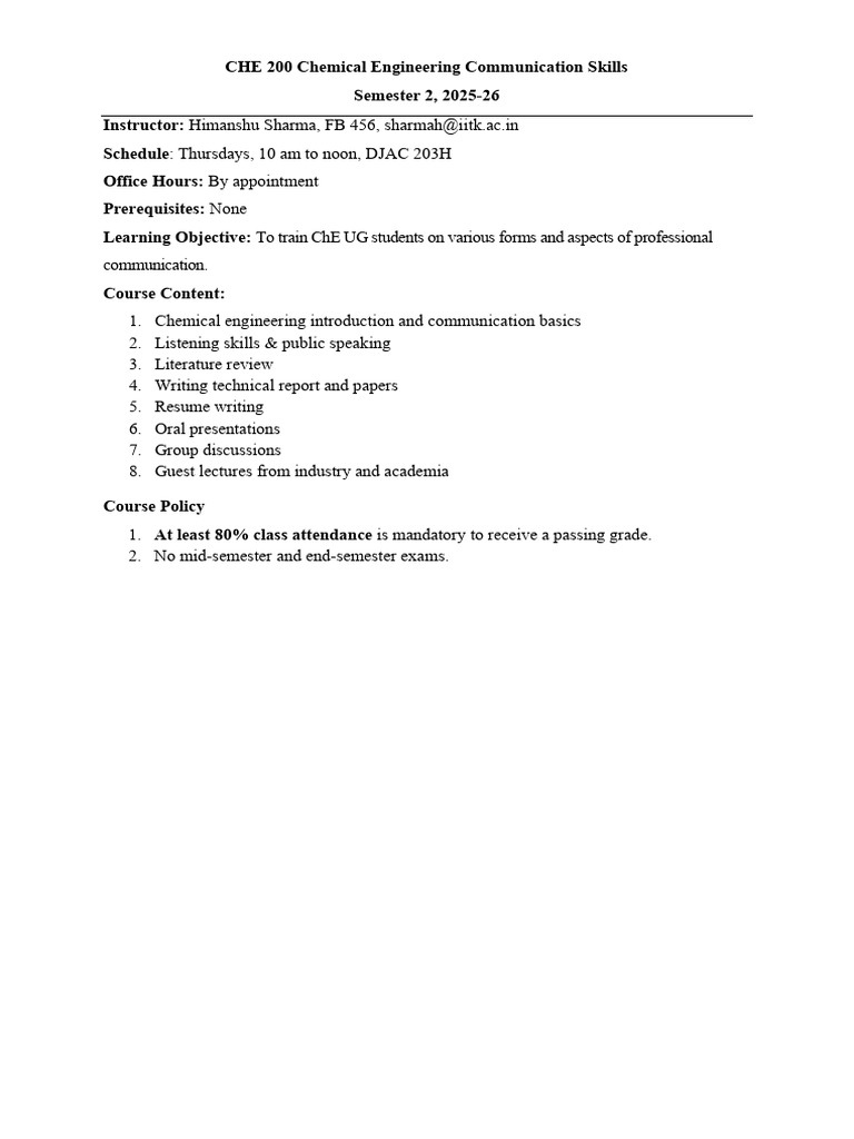 Che200 FCH | PDF